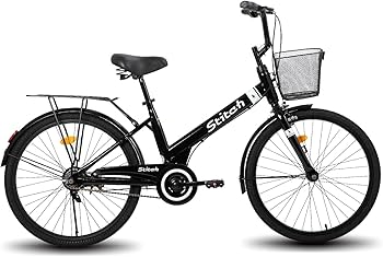 Amazon | STITCH 子供用自転車 24インチ カゴ リアキャリアー付き